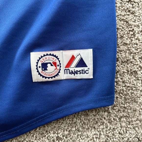 Vintage Jim Thome Phillies Majestic Jersey Mens 3XL Blue Logo Script Y2K USA - Picture 10 of 16